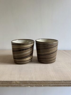 Marble tumbler cups - SET